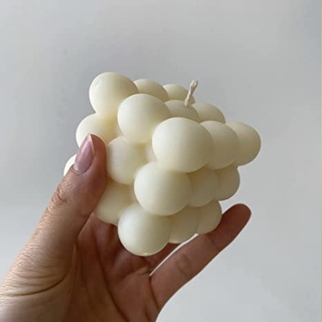 Buy Loftern White Bubble Candle - Scented Bubble Cube Candle, Uniquely  Shaped Candles for Home - Handmade Soy Candle Cubes - Aesthetic Candles,  Decorative Candles for Home Décor, Velas Aromaticas - babazam