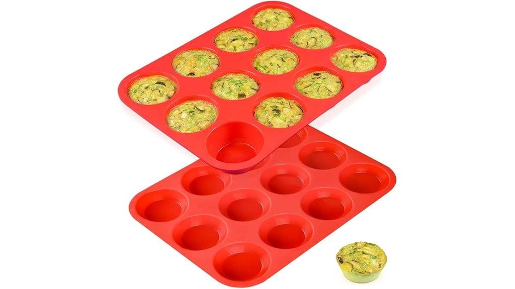 12 cup silicone muffin pan