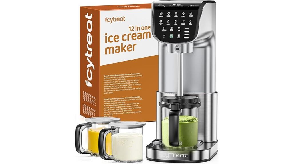 12 in 1 stainless steel ice cream maker