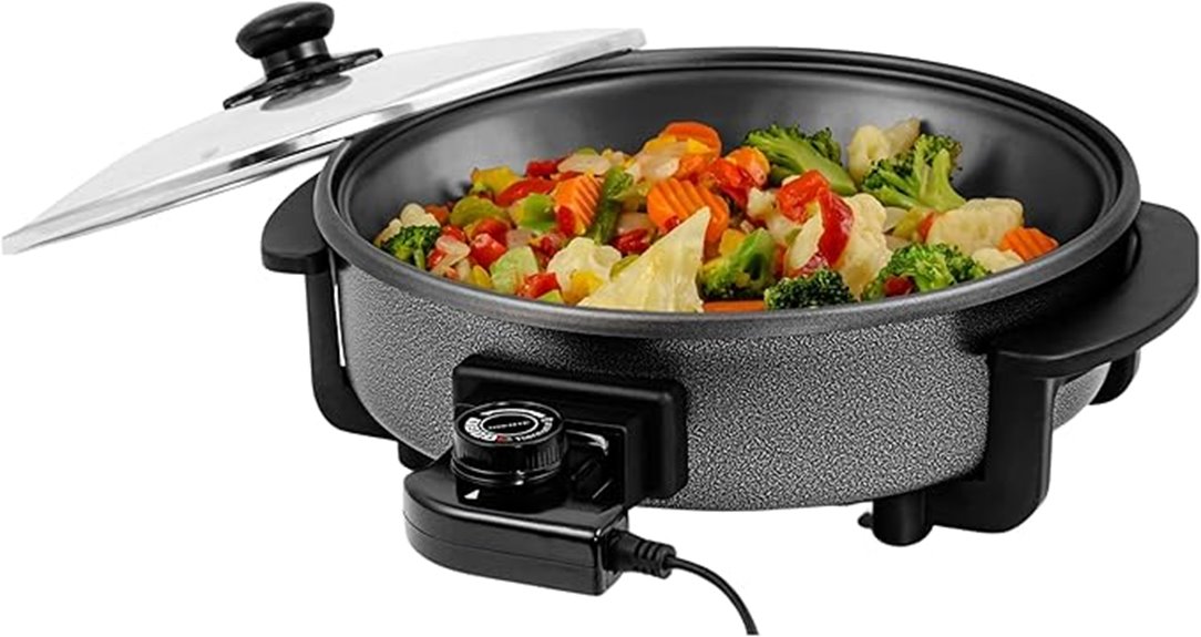 12 inch nonstick electric skillet