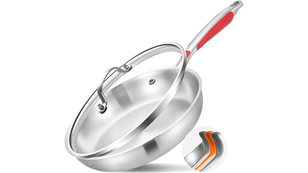 12 inch stainless steel skillet