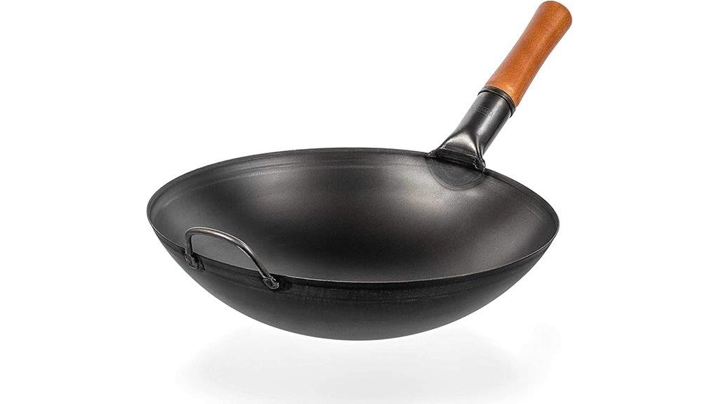 14 inch carbon steel wok