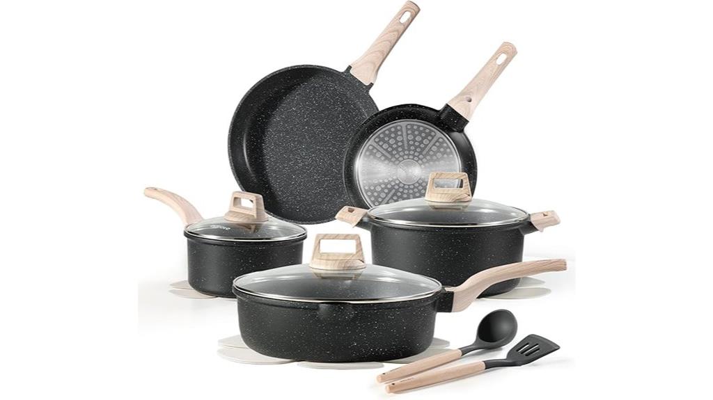 14 piece non stick cookware set