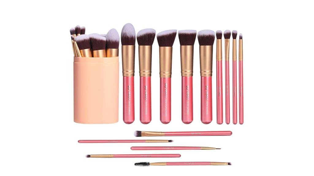 14 piece synthetic brush set