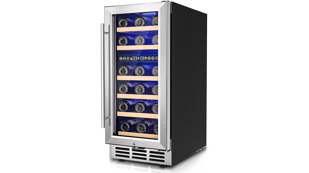 15 inch dual zone wine fridge