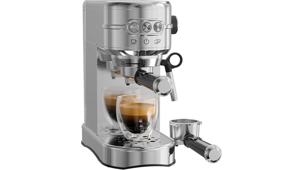 20 bar steam espresso maker