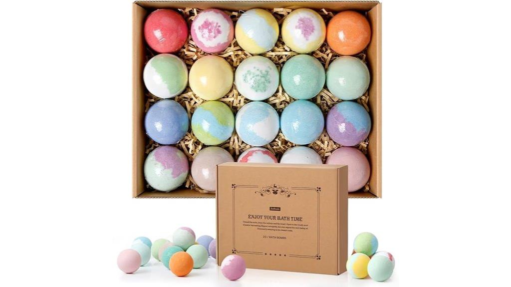 20 piece shea oil bath bombs