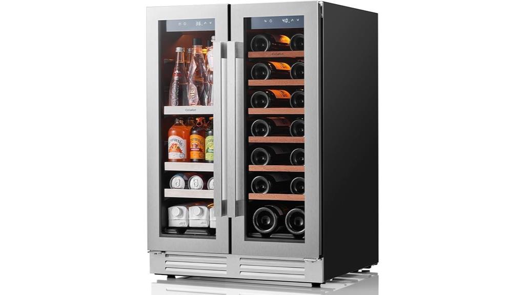 24 inch dual zone fridge