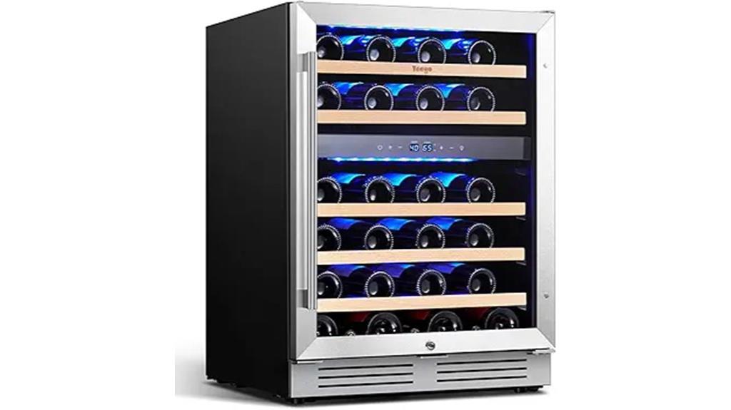 24 inch dual zone wine fridge