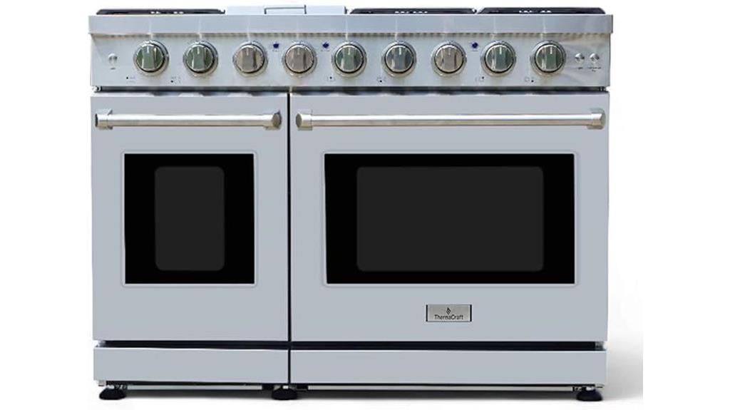 48 inch gas range features