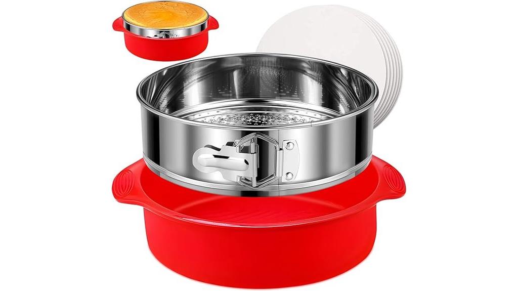 9 inch stainless steel nonstick
