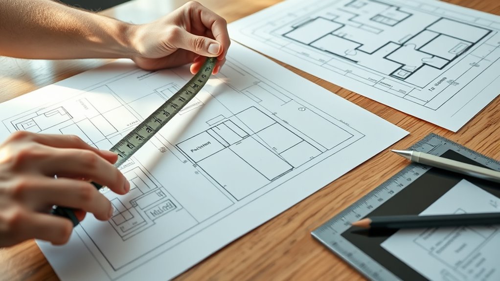accurate measurements ensure proper layout