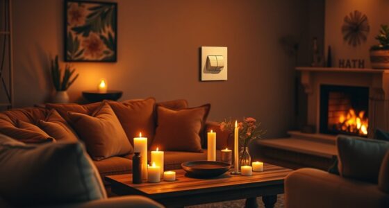 adjustable lighting enhances ambiance