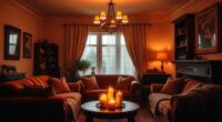 adjustable lighting enhances atmosphere