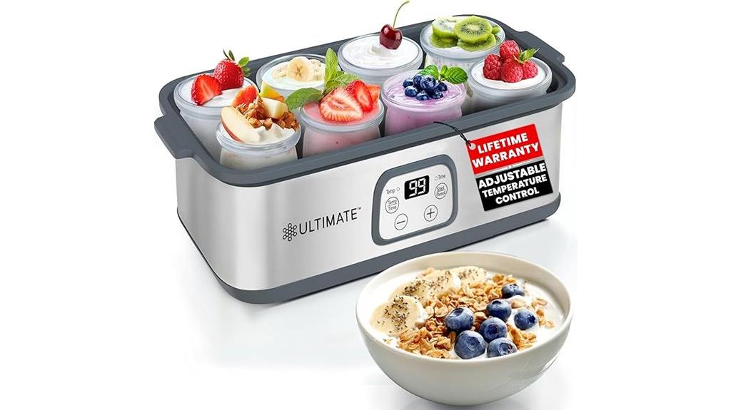 adjustable temperature yogurt maker