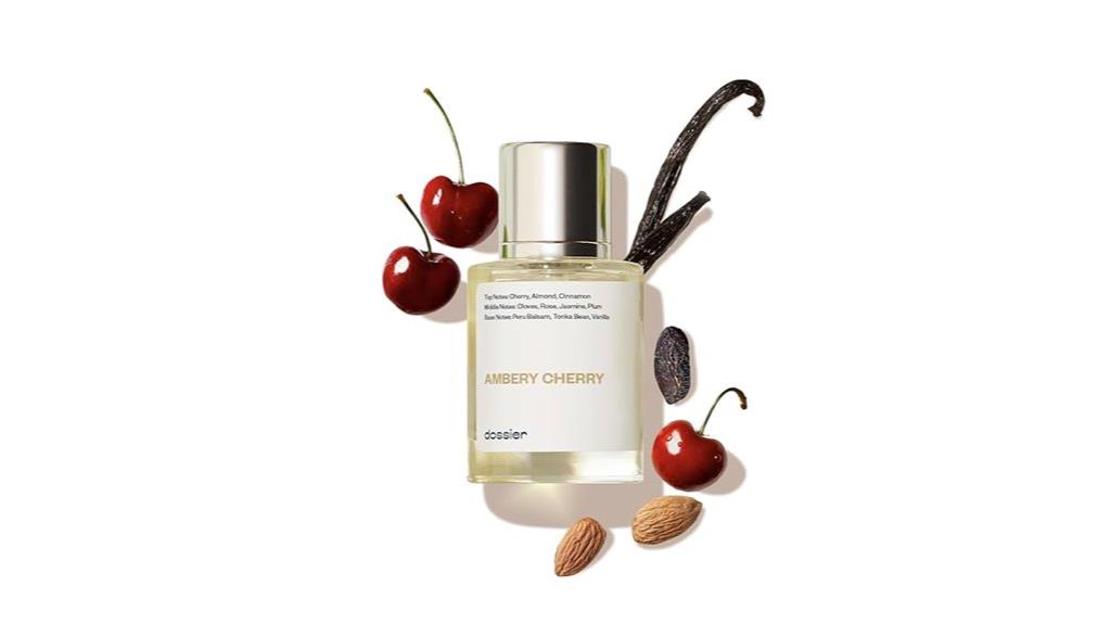 ambery cherry perfume bottle