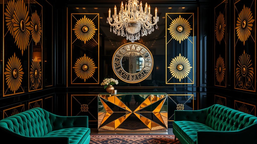art deco geometric luxury