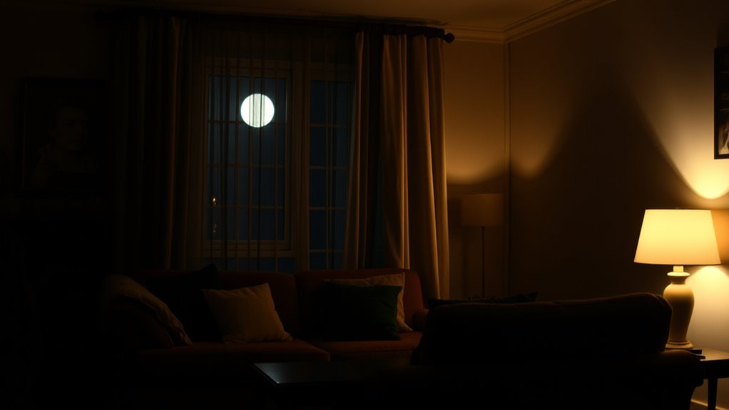 artificial lighting compensates darkness