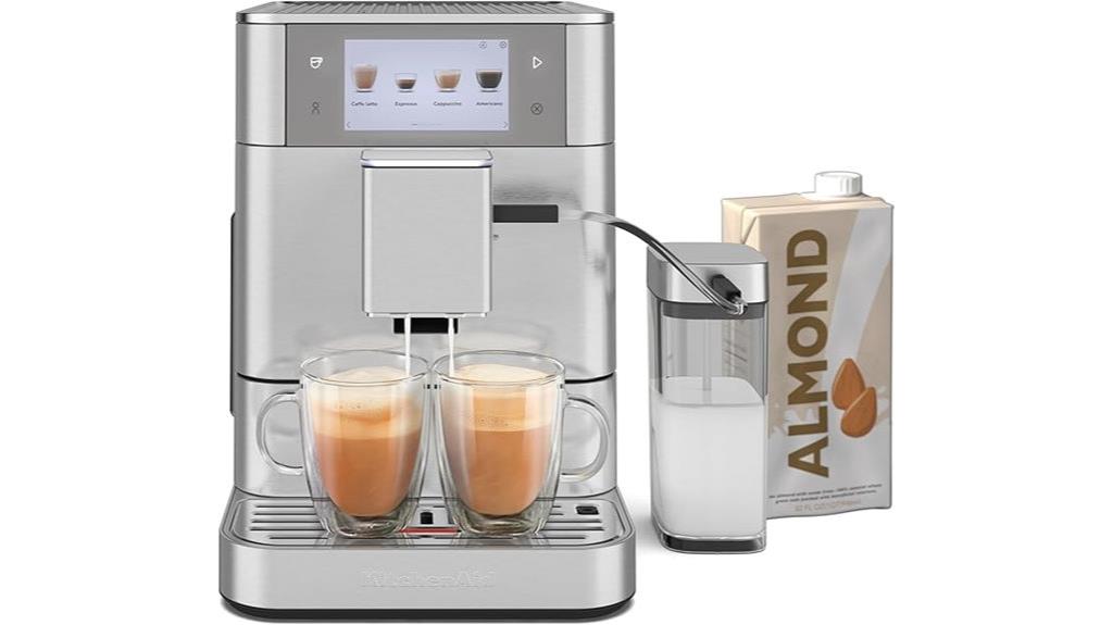 automatic espresso machine with milk