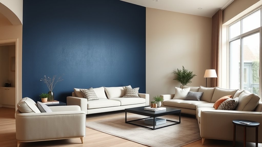 balance accent wall visually
