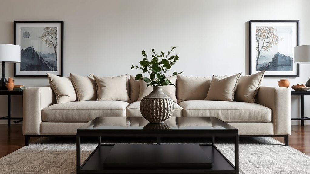 balance decor through arrangement