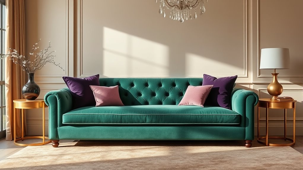 balancing vibrant jewel tones