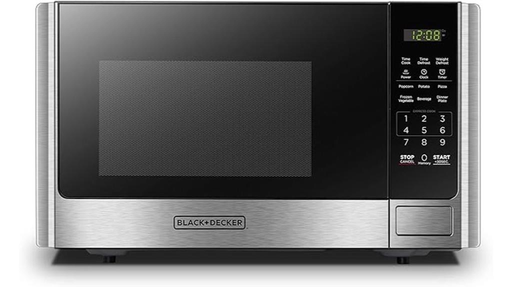 black decker digital turntable microwave