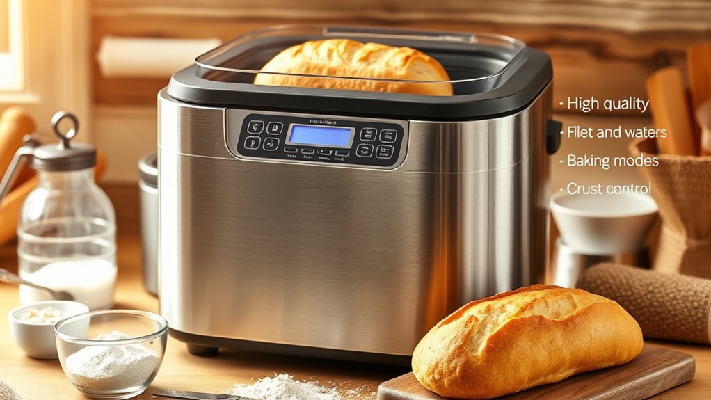 bread machine baking features