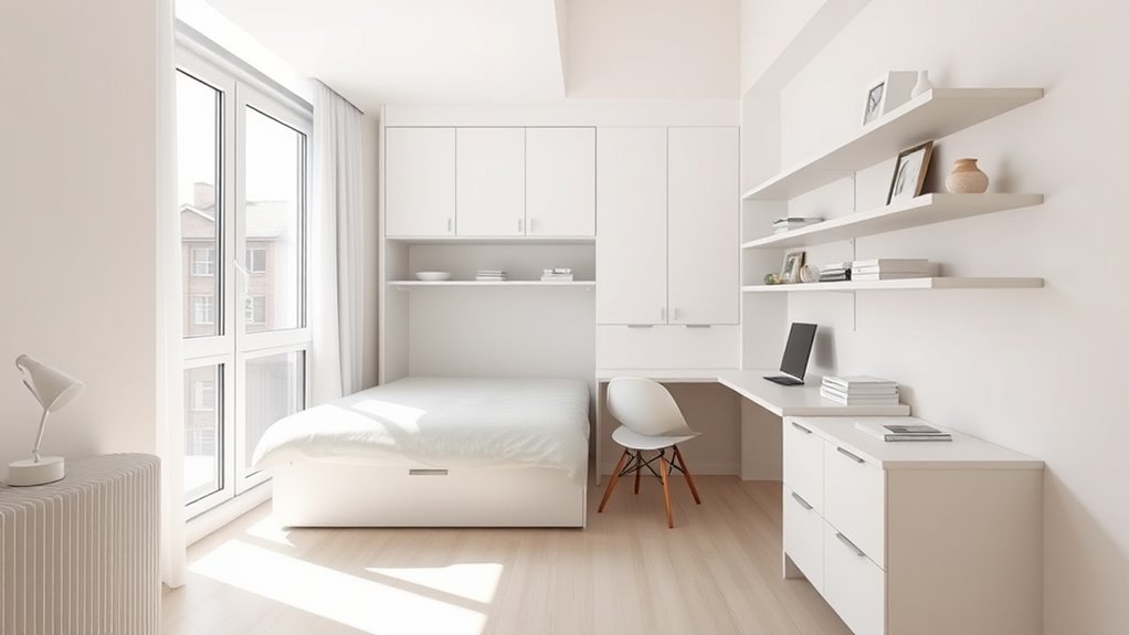 bright airy minimalist interior