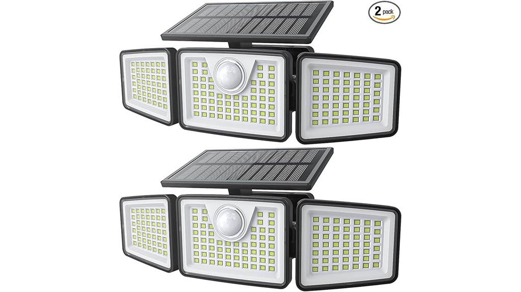 bright solar motion lights