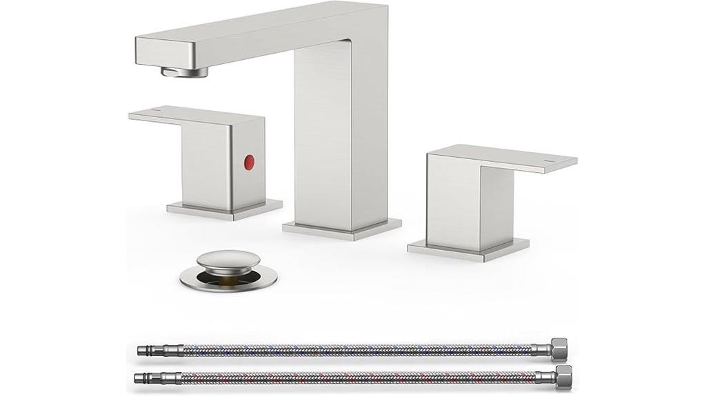 brushed nickel sink faucet