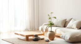 calm minimalist interior design