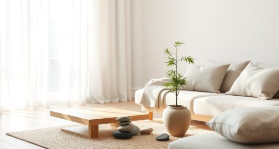 calm minimalist interior design