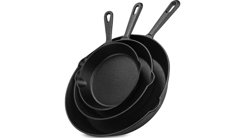 cast iron pan set