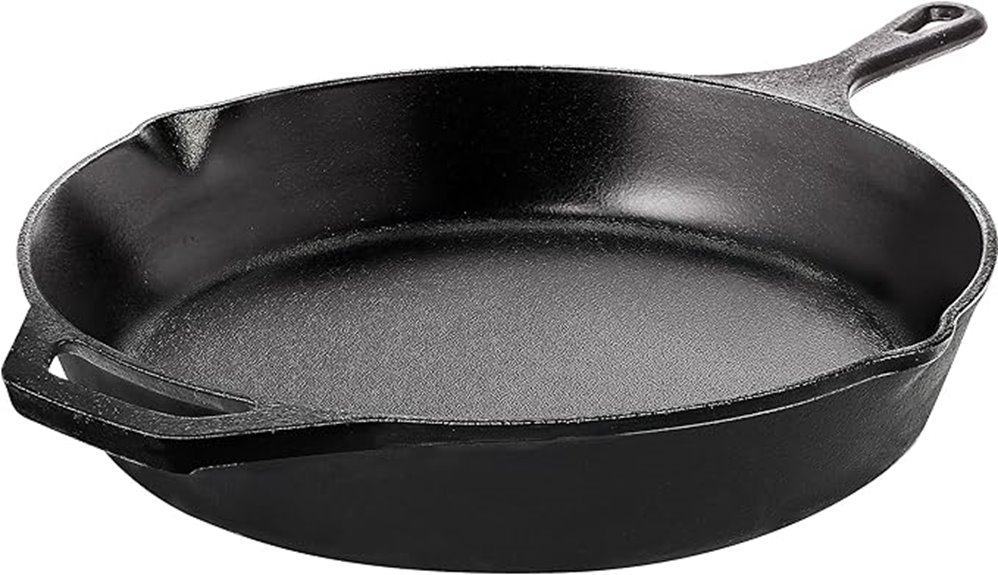 cast iron saute pan