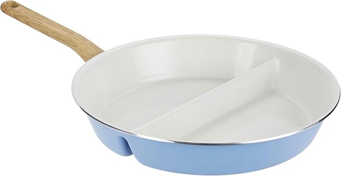 ceramic titanium 12 compartment skillet