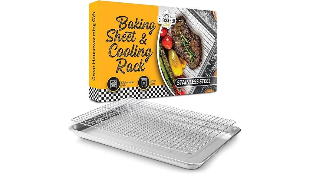 checkered chef baking set