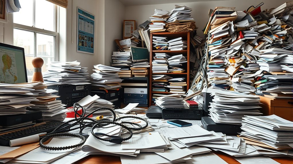 clutter triggers stress response