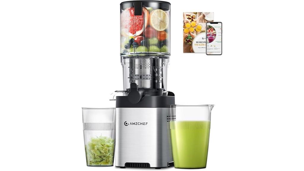 cold press juicer large feed