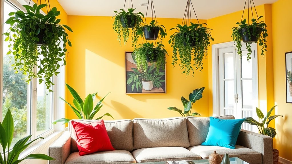 colorful greenery boosts mood