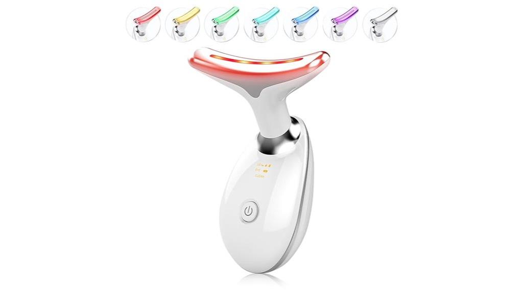 colorful light facial massager