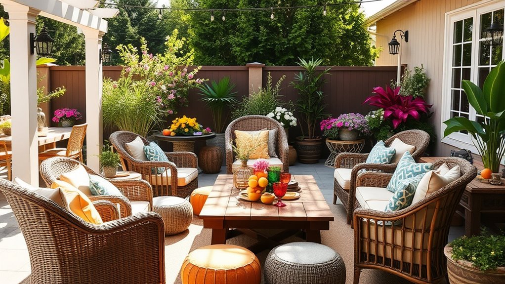 comfortable versatile outdoor seating