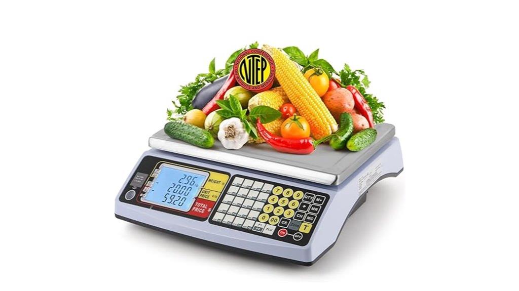 commercial 66 lb produce scale