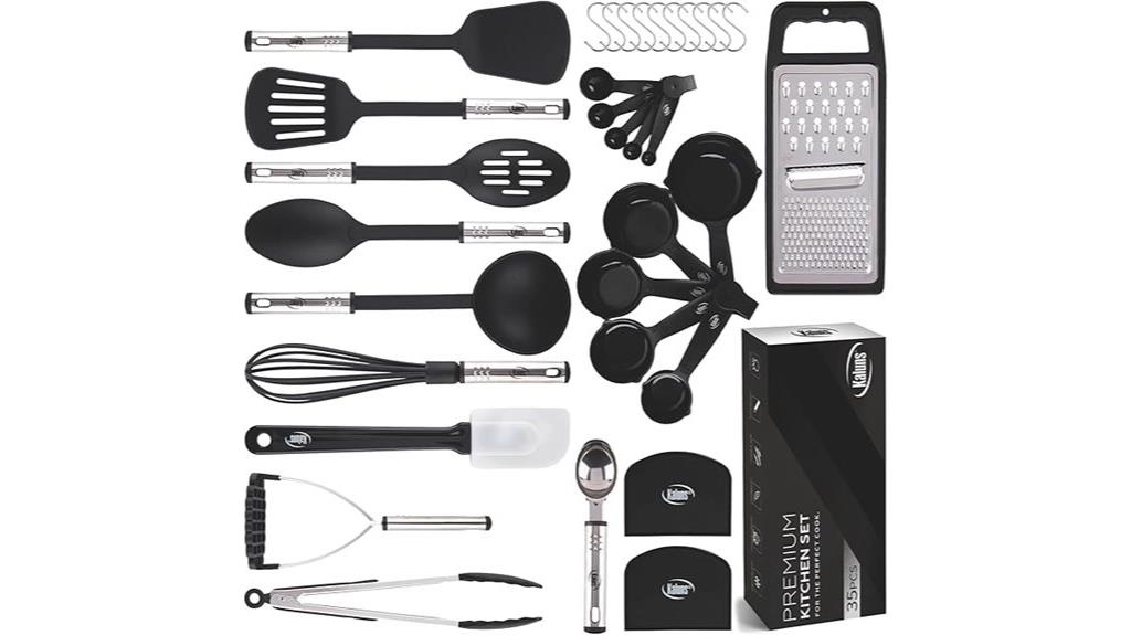 complete 35 piece kitchen utensil set