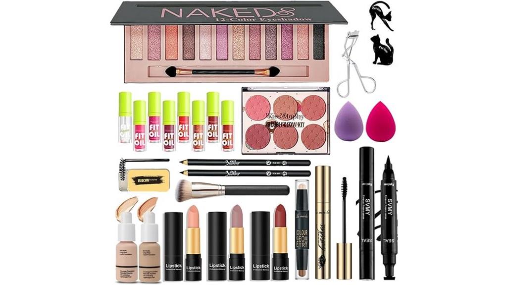 comprehensive women s makeup set