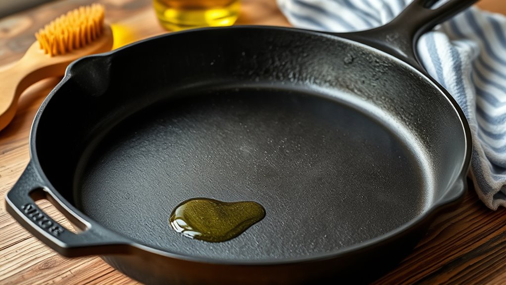 consistent cleaning preserves seasoning
