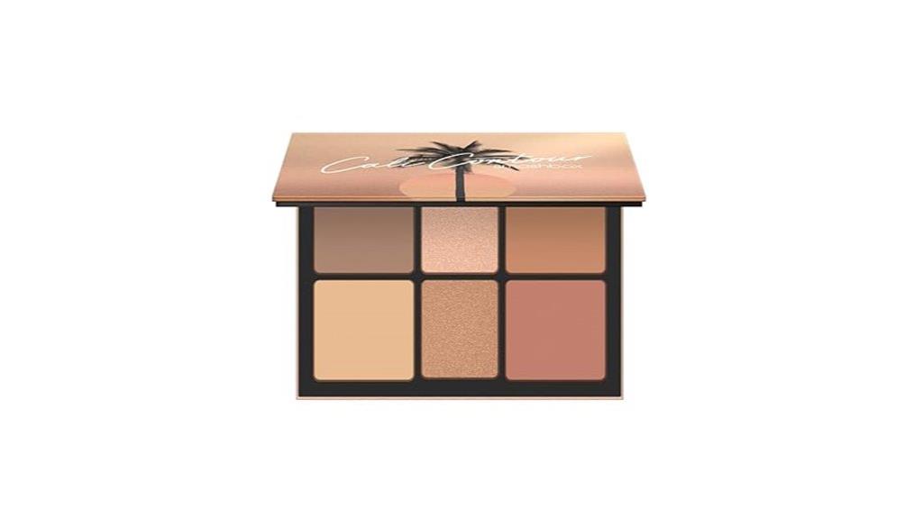 contouring palette with highlighter
