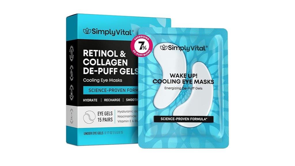 cooling eye masks with active ingredients