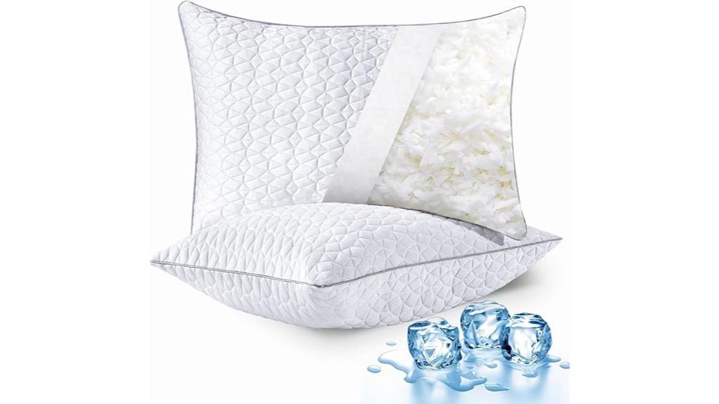 cooling shredded memory pillows