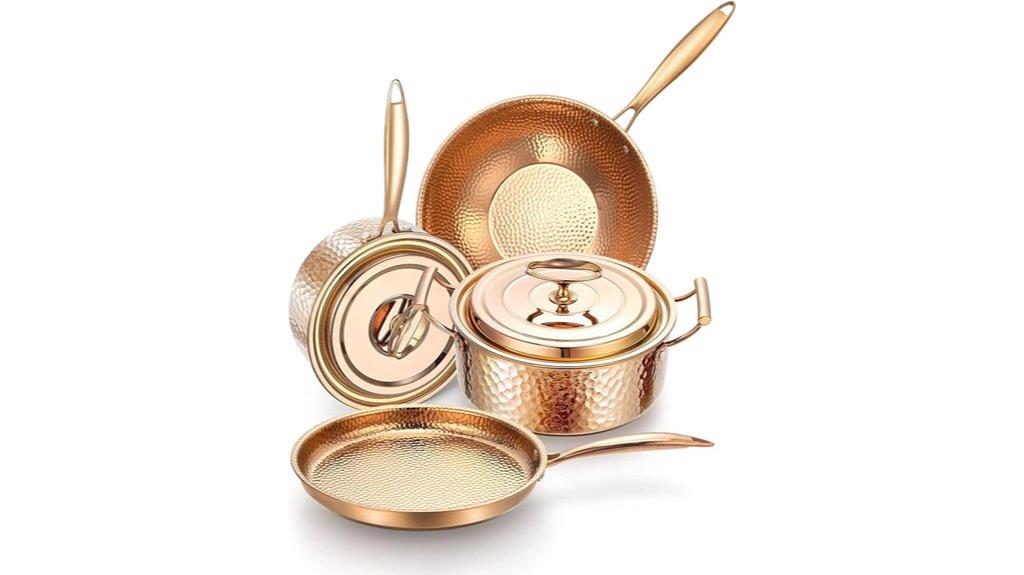 copper cookware set
